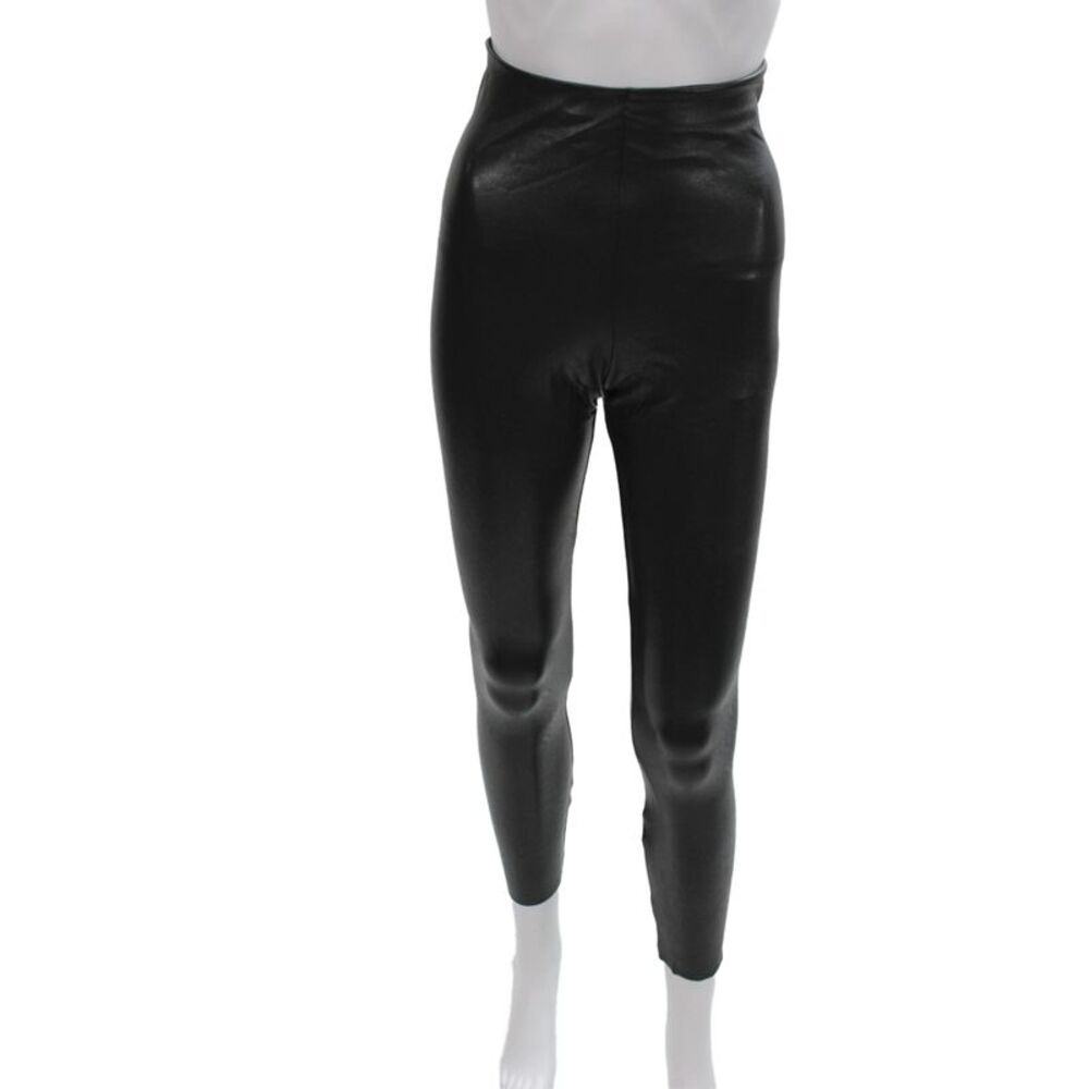 Commando Womens Ankle Leggings Black Solid Size M